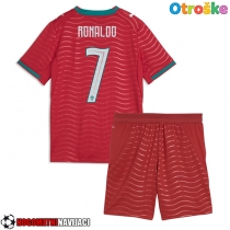 Otroške Nogometnih dresov Portugalska Cristiano Ronaldo #7 Domači SP 2026 Kratki rokavi (+ hlače)